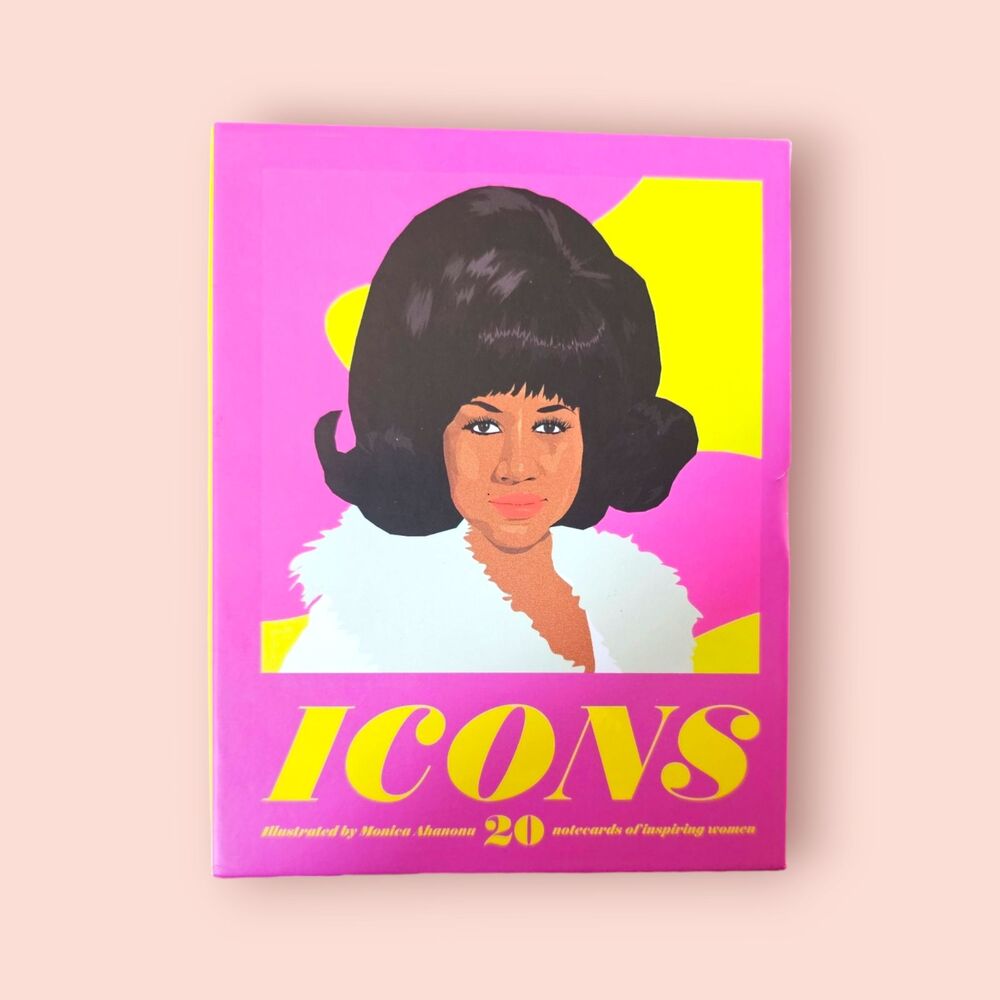 Woman icon Notecard set
